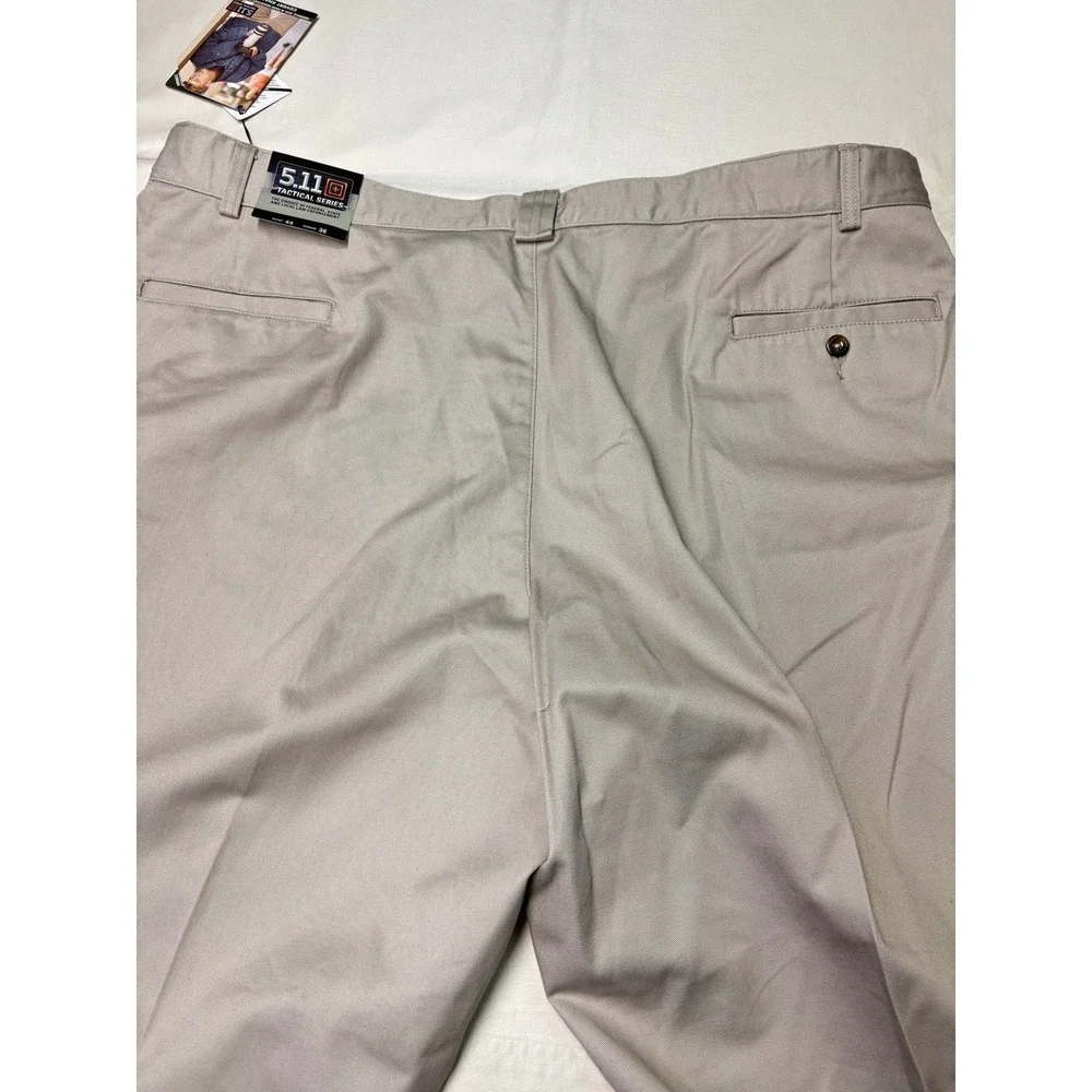 NWT 5.11 511 Tactical Series Men's 44x33 Khaki Covert Zip‎ Pocket Pants 74269